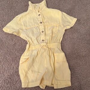Zara Sunny Yellow Kids Romper size 9